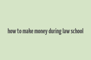 how to make money during law school