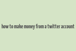 how to make money from a twitter account