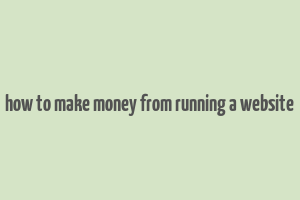 how to make money from running a website