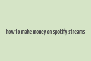 how to make money on spotify streams