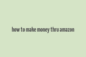 how to make money thru amazon