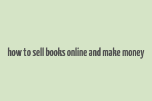 how to sell books online and make money