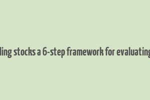 make money buying and selling stocks a 6-step framework for evaluating publicly traded companies