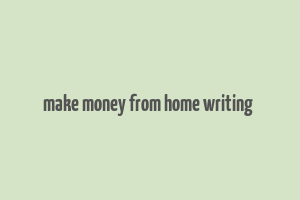 make money from home writing & mailing envelopes