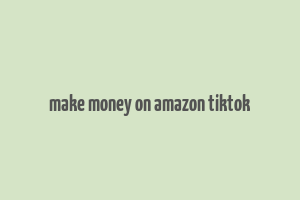 make money on amazon tiktok