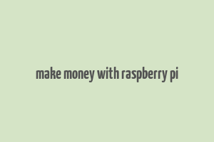 make money with raspberry pi