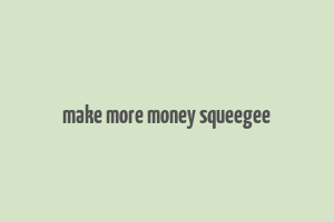 make more money squeegee