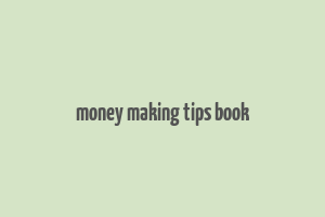 money making tips book