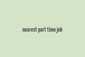 nearest part time job