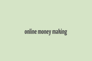 online money making