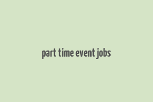 part time event jobs