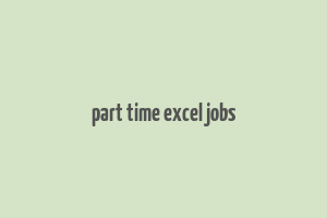 part time excel jobs