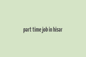 part time job in hisar