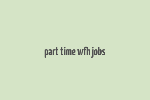 part time wfh jobs