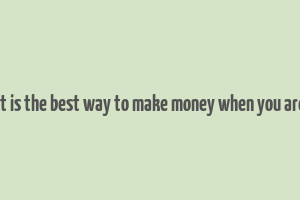 what is the best way to make money when you are 13