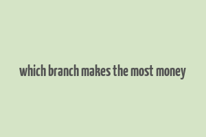 which branch makes the most money