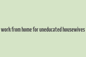 work from home for uneducated housewives