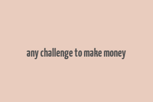 any challenge to make money