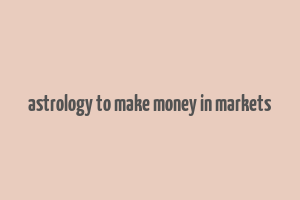 astrology to make money in markets