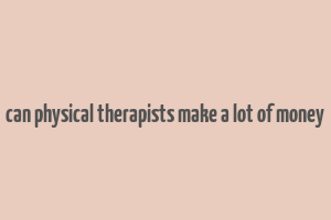 can physical therapists make a lot of money