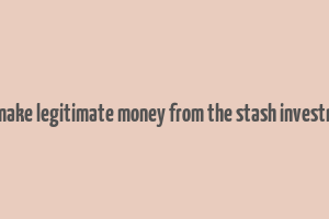 can you make legitimate money from the stash investment app