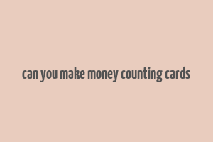 can you make money counting cards