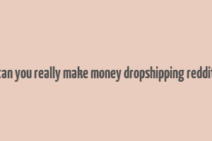 can you really make money dropshipping reddit