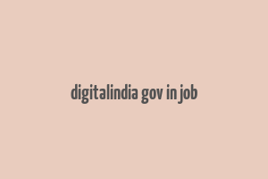 digitalindia gov in job