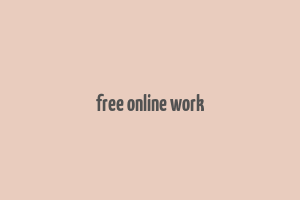 free online work