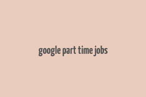 google part time jobs