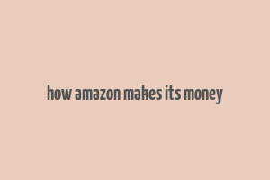 how amazon makes its money