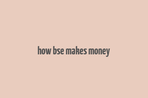 how bse makes money