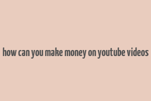 how can you make money on youtube videos