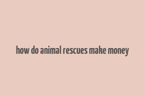 how do animal rescues make money