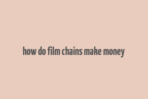 how do film chains make money