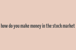 how do you make money in the stock market