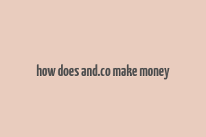 how does and.co make money