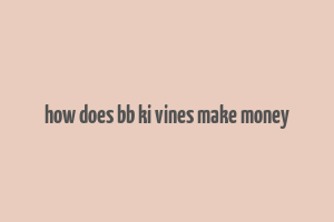 how does bb ki vines make money