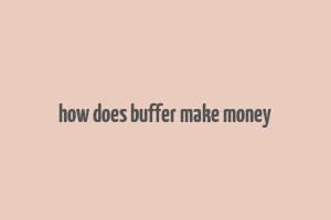 how does buffer make money