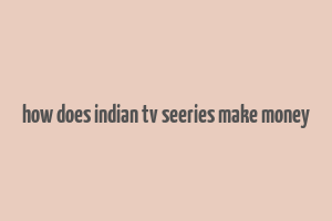 how does indian tv seeries make money