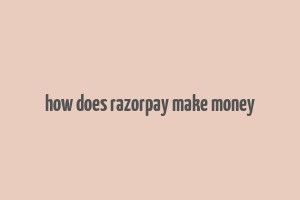 how does razorpay make money