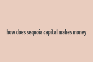 how does sequoia capital makes money