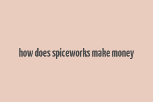 how does spiceworks make money