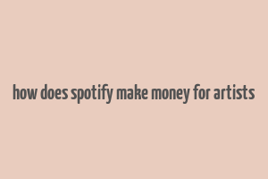 how does spotify make money for artists