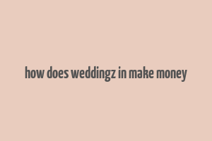 how does weddingz in make money