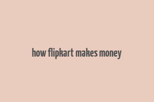 how flipkart makes money