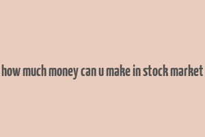 how much money can u make in stock market