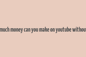 how much money can you make on youtube without ads