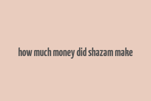 how much money did shazam make