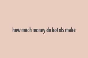 how much money do hotels make